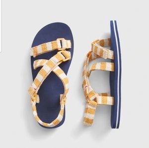 Gap Yellow Stripe Strappy Sandals